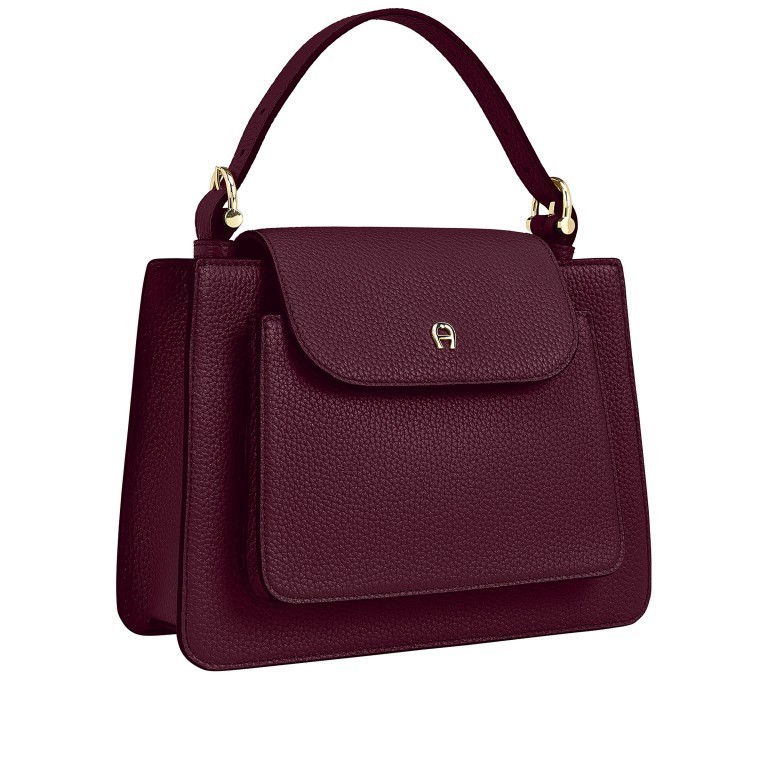 Handtasche Delia S Burgundy, Farbe: rot/weinrot, Marke: AIGNER, EAN: 4055539576263, Abmessungen in cm: 23x20x8, Bild 2 von 5