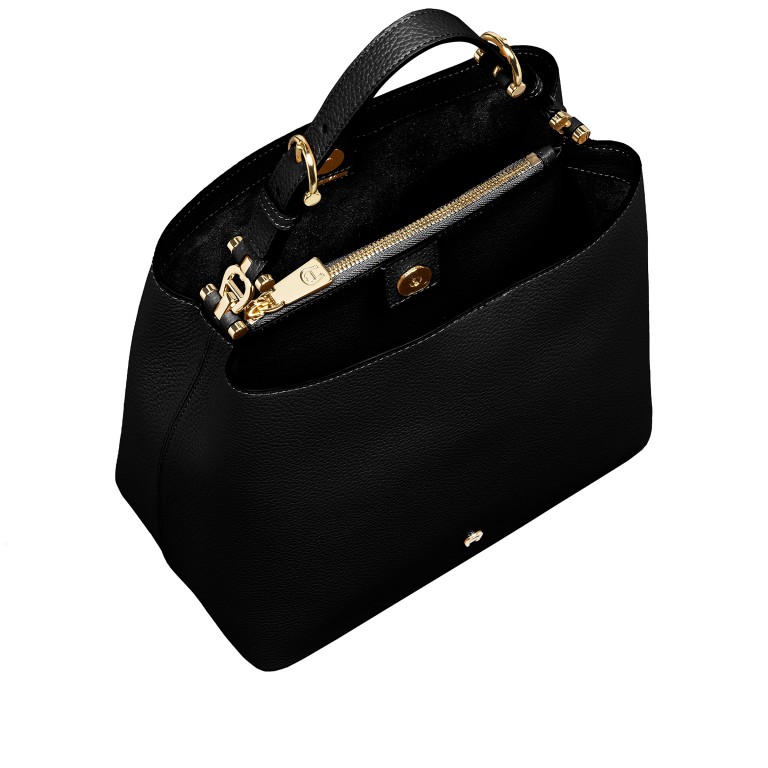 Beuteltasche Delia M Black, Farbe: schwarz, Marke: AIGNER, EAN: 4055539578267, Abmessungen in cm: 27x25.5x13, Bild 7 von 7