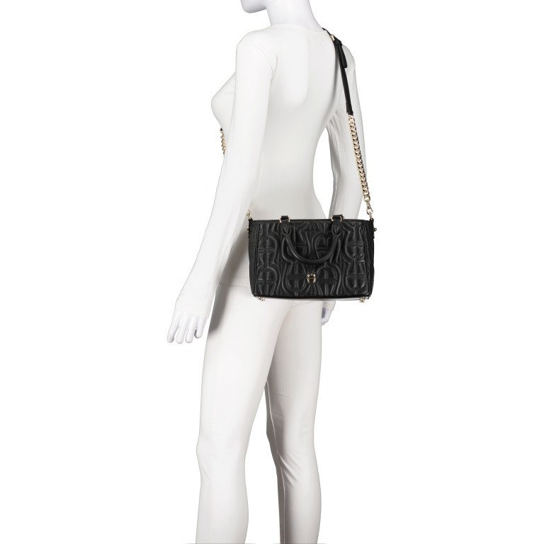 Handtasche Diadora M Black, Farbe: schwarz, Marke: AIGNER, EAN: 4055539585296, Abmessungen in cm: 23x16x10, Bild 5 von 6