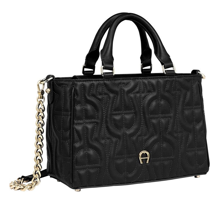 Handtasche Diadora M Black, Farbe: schwarz, Marke: AIGNER, EAN: 4055539585296, Abmessungen in cm: 23x16x10, Bild 2 von 6