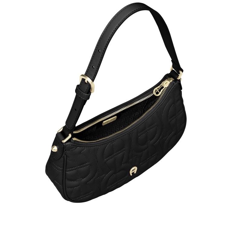 Umhängetasche Diadora Pochette XS Black, Farbe: schwarz, Marke: AIGNER, EAN: 4055539585371, Abmessungen in cm: 25x15x7, Bild 5 von 5