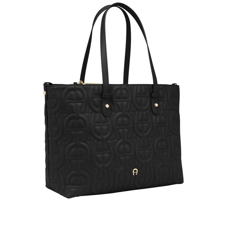 Shopper Diadora L Black, Farbe: schwarz, Marke: AIGNER, EAN: 4055539585487, Abmessungen in cm: 46x26x12, Bild 2 von 5