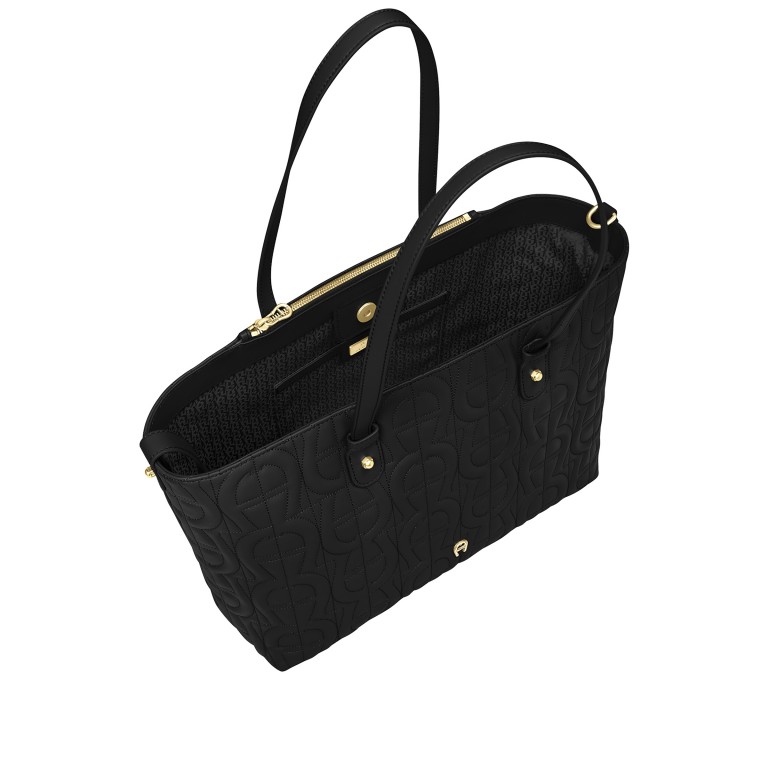 Shopper Diadora L Black, Farbe: schwarz, Marke: AIGNER, EAN: 4055539585487, Abmessungen in cm: 46x26x12, Bild 5 von 5