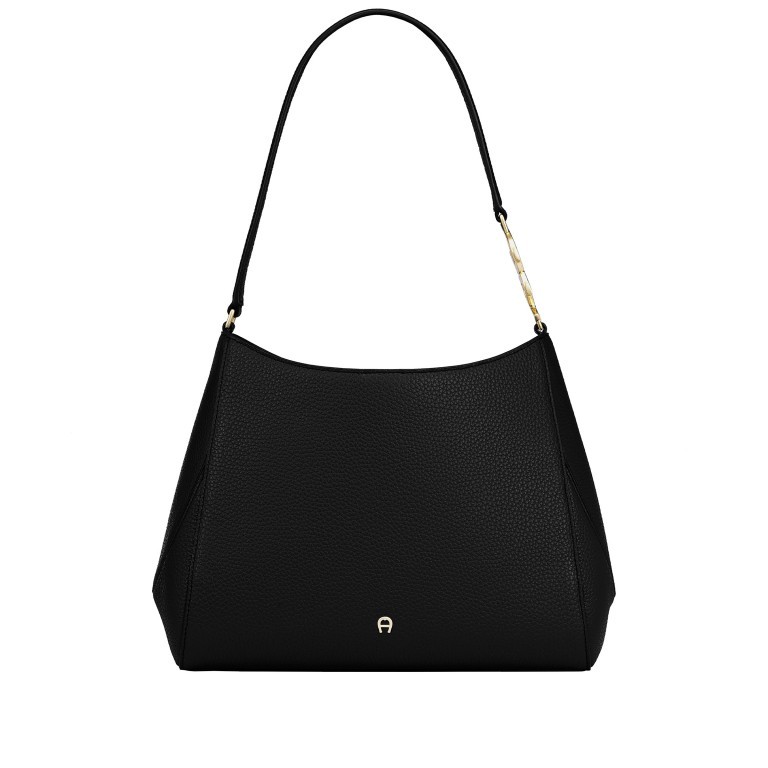 Beuteltasche Jerzy M Black, Farbe: schwarz, Marke: AIGNER, EAN: 4055539578458, Abmessungen in cm: 35x22x15, Bild 1 von 4
