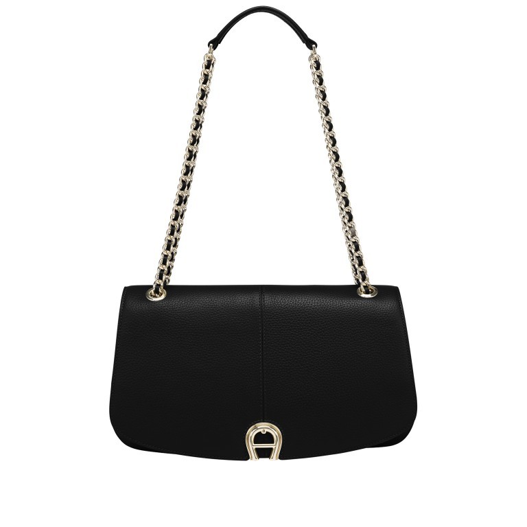 Umhängetasche Marcella M Black, Farbe: schwarz, Marke: AIGNER, EAN: 4055539575785, Abmessungen in cm: 31x20x4, Bild 1 von 6