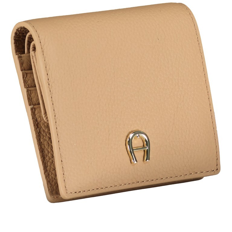 Geldbörse Zita mit RFID-Schutz Trench Beige, Farbe: cognac, Marke: AIGNER, EAN: 4055539579912, Abmessungen in cm: 10.5x9.5x2, Bild 2 von 4