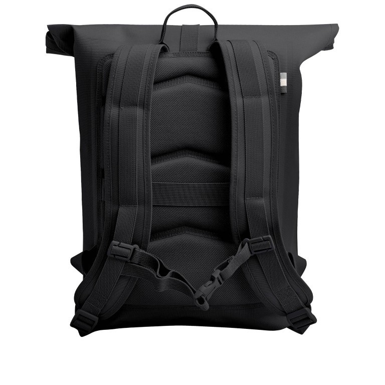 Rucksack Rolltop Lite 2.0 Sea Shepherd mit herausnehmbarer 15-Zoll-Laptophülle Black, Farbe: schwarz, Marke: Got Bag, EAN: 4262457051264, Abmessungen in cm: 32x42x15, Bild 4 von 5