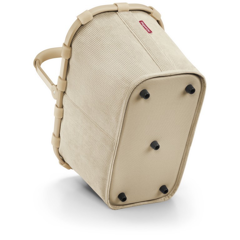 Einkaufskorb Carrybag Cord Sand, Farbe: beige, Marke: Reisenthel, EAN: 4012013739477, Abmessungen in cm: 48x29x28, Bild 5 von 6