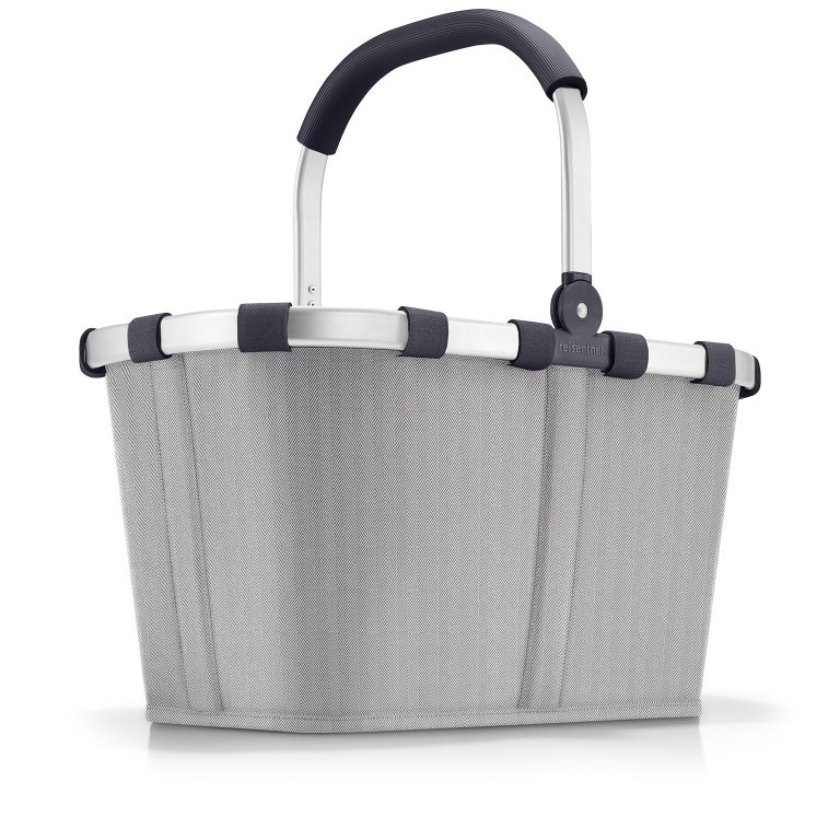 Einkaufskorb Carrybag Herringbone Grey, Farbe: grau, Marke: Reisenthel, EAN: 4012013739484, Abmessungen in cm: 48x29x28, Bild 1 von 5