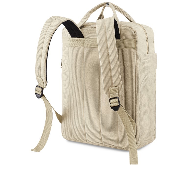 Rucksack Allday Backpack M Cord Sand, Farbe: beige, Marke: Reisenthel, EAN: 4012013739552, Abmessungen in cm: 30x39x13, Bild 2 von 3