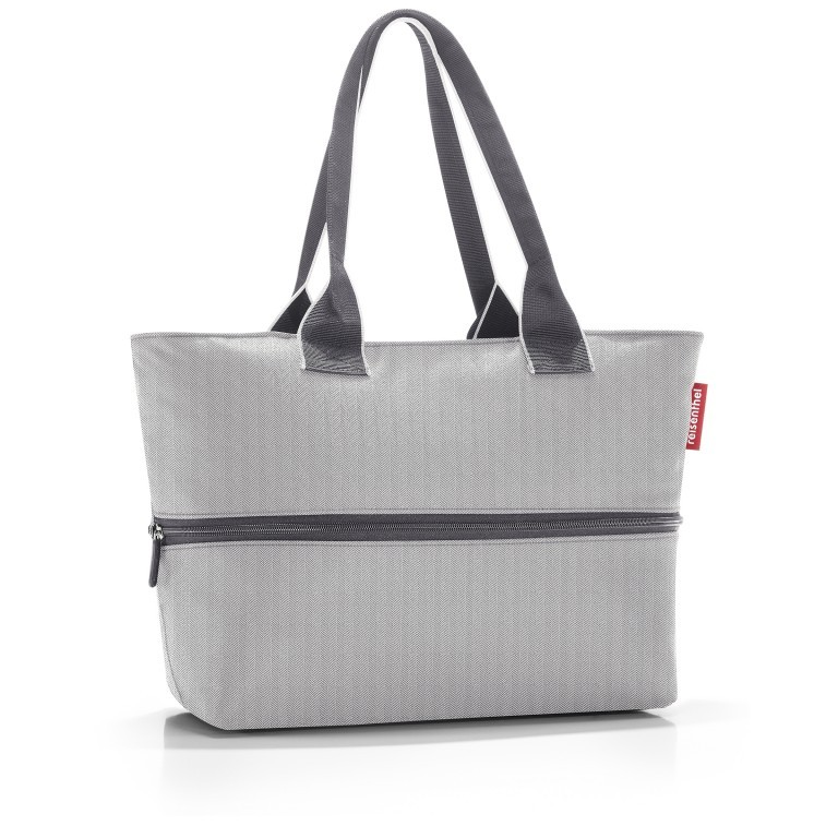 Shopper E1 erweiterbar Herringbone Grey, Farbe: grau, Marke: Reisenthel, EAN: 4012013739095, Abmessungen in cm: 50x26.5x15.5, Bild 1 von 3