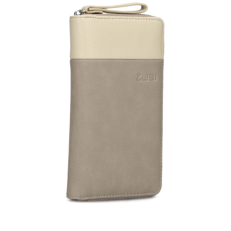 Geldbörse Eva Wallet EV2 Nubuk Cappuccino, Farbe: braun, Marke: Zwei, EAN: 4250257935730, Abmessungen in cm: 19x11x3, Bild 2 von 6