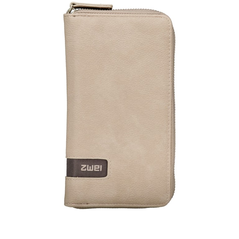 Geldbörse Mademoiselle Wallet MW2 Nubuk Cappuccino, Farbe: braun, Marke: Zwei, EAN: 4250257935679, Abmessungen in cm: 19.5x10x3, Bild 1 von 5