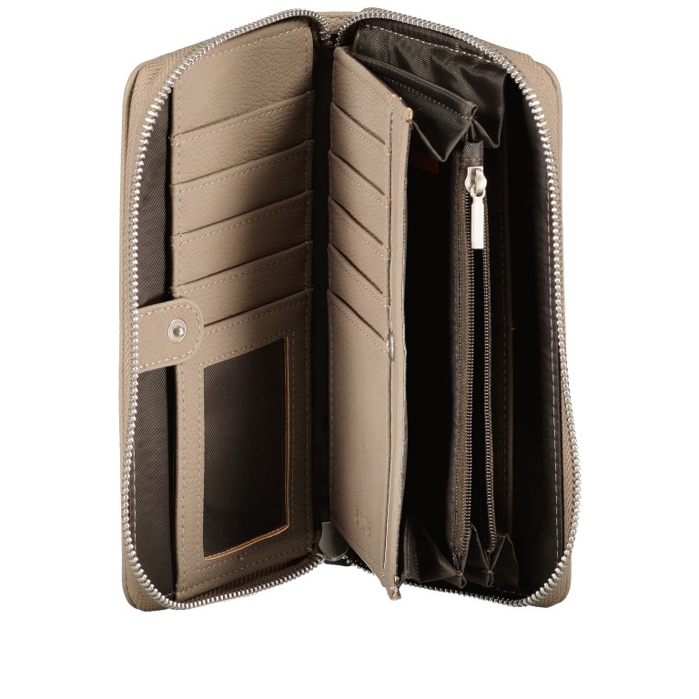 Geldbörse Mademoiselle Wallet MW2 Nubuk Cappuccino, Farbe: braun, Marke: Zwei, EAN: 4250257935679, Abmessungen in cm: 19.5x10x3, Bild 4 von 5