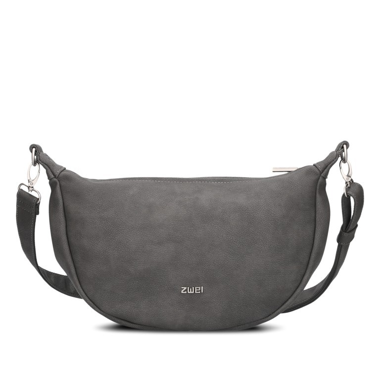 Beuteltasche Mademoiselle Halfmoon Bag M70 Nubuk Stone, Farbe: grau, Marke: Zwei, EAN: 4250257934122, Abmessungen in cm: 34x18x11, Bild 1 von 8