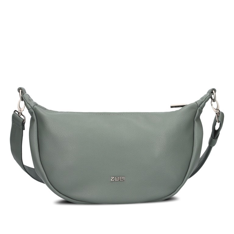 Beuteltasche Mademoiselle Halfmoon Bag M70 Eucalyptus, Farbe: grün/oliv, Marke: Zwei, EAN: 4250257935044, Abmessungen in cm: 34x18x11, Bild 1 von 8