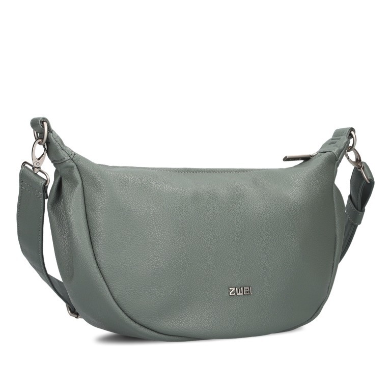Beuteltasche Mademoiselle Halfmoon Bag M70 Eucalyptus, Farbe: grün/oliv, Marke: Zwei, EAN: 4250257935044, Abmessungen in cm: 34x18x11, Bild 2 von 8