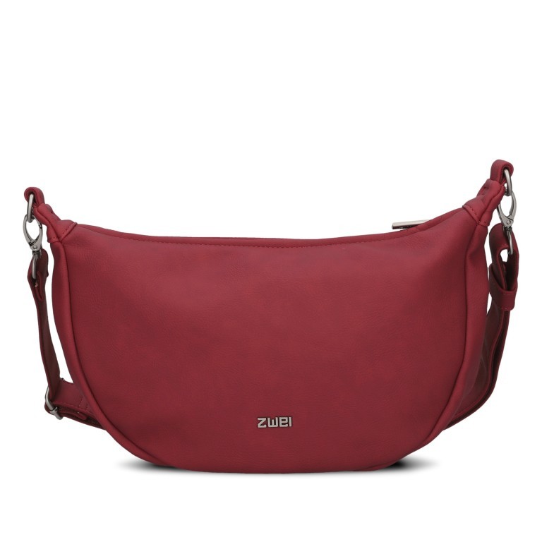 Beuteltasche Mademoiselle Halfmoon Bag M70 Lipstick, Farbe: rot/weinrot, Marke: Zwei, EAN: 4250257935068, Abmessungen in cm: 34x18x11, Bild 1 von 8
