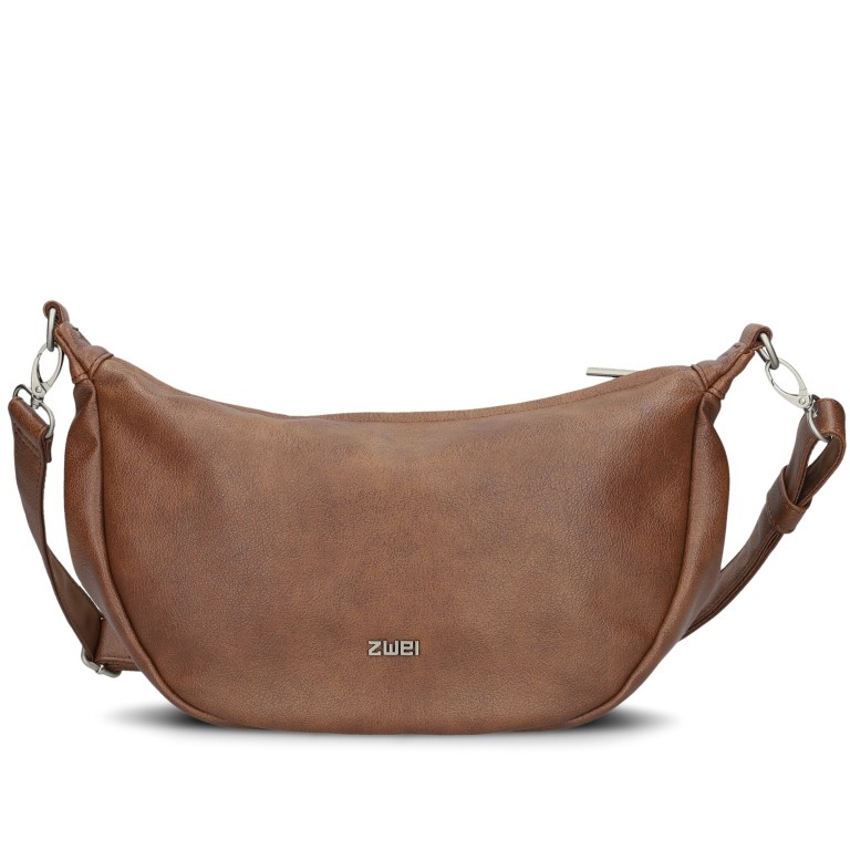 Beuteltasche Mademoiselle Halfmoon Bag M70 Cognac, Farbe: cognac, Marke: Zwei, EAN: 4250257935051, Abmessungen in cm: 34x18x11, Bild 1 von 8