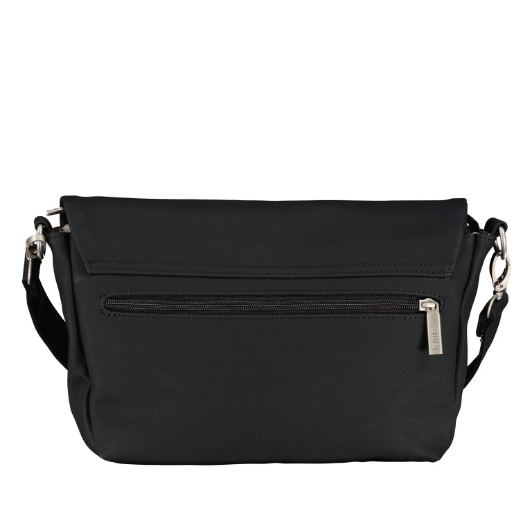 Umhängetasche Mademoiselle M60 Nubuk Black, Farbe: schwarz, Marke: Zwei, EAN: 4250257935129, Abmessungen in cm: 33x19x10, Bild 3 von 8