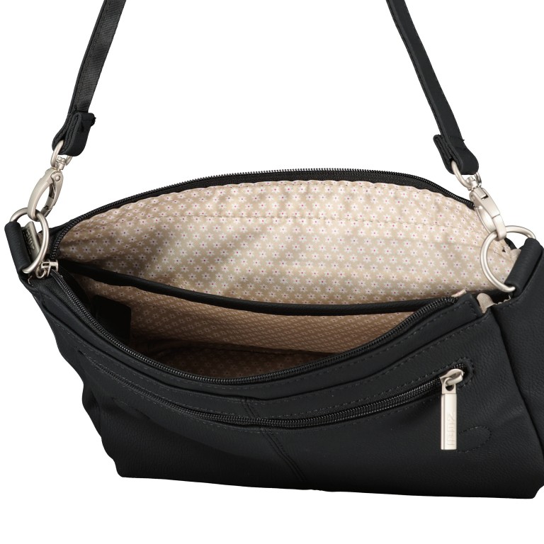 Umhängetasche Mademoiselle M60 Nubuk Black, Farbe: schwarz, Marke: Zwei, EAN: 4250257935129, Abmessungen in cm: 33x19x10, Bild 8 von 8