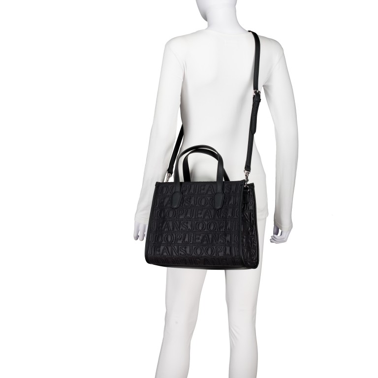Handtasche Iniziale Aurelia MHZ Black, Farbe: schwarz, Marke: Joop!, EAN: 4048835222088, Abmessungen in cm: 34x26.5x13, Bild 6 von 8