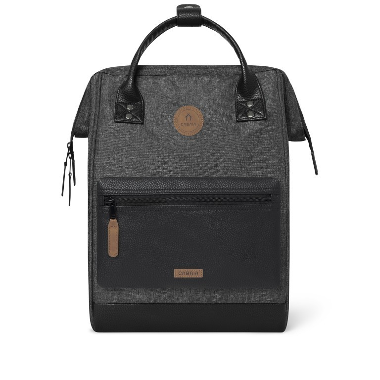 Rucksack Adventurer Medium Luxembourg mit zwei auswechselbaren Vortaschen Anthra, Farbe: anthrazit, Marke: Cabaia, EAN: 3701328398943, Abmessungen in cm: 27x41x16, Bild 2 von 10