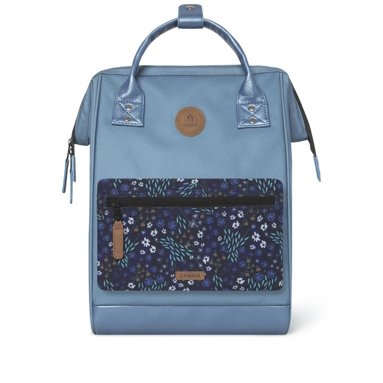 Rucksack Adventurer Medium Bourgas mit zwei auswechselbaren Vortaschen Blue, Farbe: blau/petrol, Marke: Cabaia, EAN: 3701328399131, Abmessungen in cm: 27x41x16, Bild 2 von 10