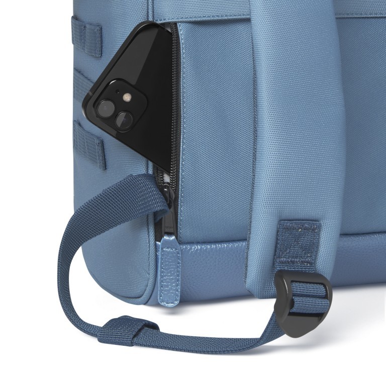 Rucksack Adventurer Medium Bourgas mit zwei auswechselbaren Vortaschen Blue, Farbe: blau/petrol, Marke: Cabaia, EAN: 3701328399131, Abmessungen in cm: 27x41x16, Bild 10 von 10
