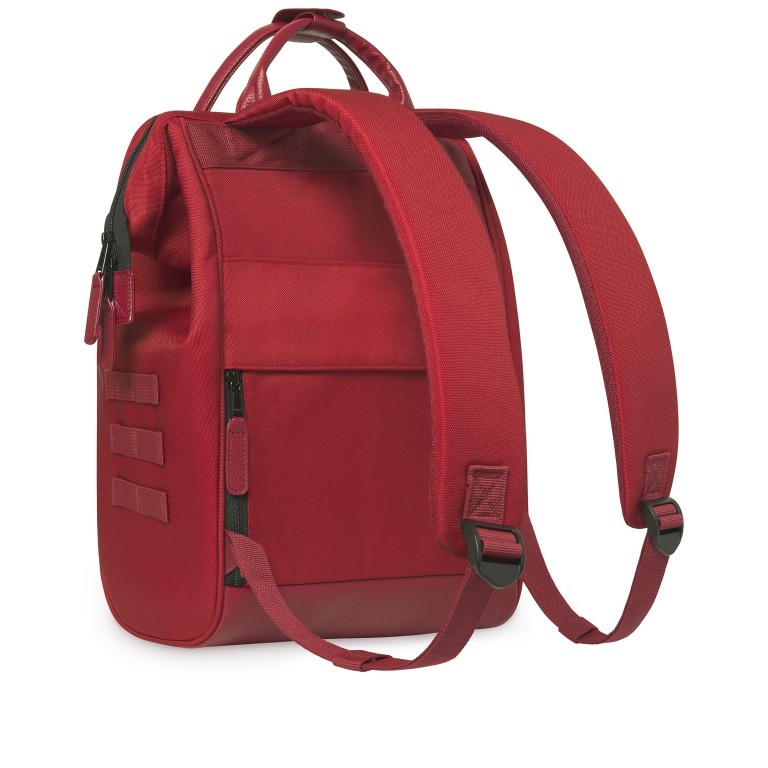 Rucksack Adventurer Medium Akranes mit zwei auswechselbaren Vortaschen Hellrot, Farbe: rot/weinrot, Marke: Cabaia, EAN: 3701328399827, Abmessungen in cm: 27x41x16, Bild 6 von 10
