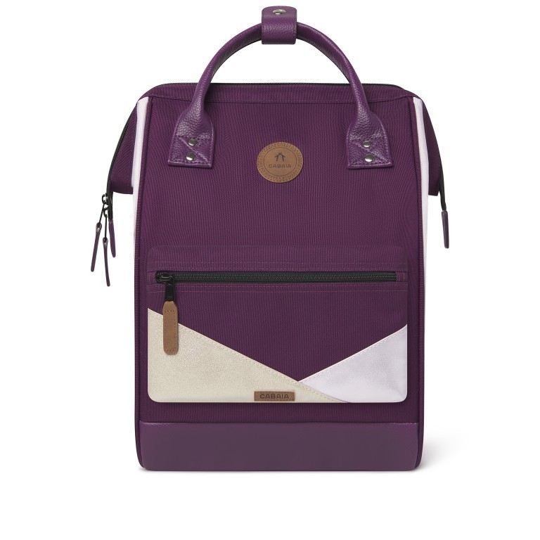 Rucksack Adventurer Medium Kingston mit zwei auswechselbaren Vortaschen Lila, Farbe: flieder/lila, Marke: Cabaia, EAN: 3701328393061, Abmessungen in cm: 27x41x16, Bild 3 von 10