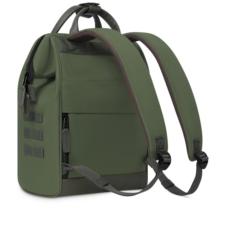 Rucksack Adventurer Medium Seoul mit zwei auswechselbaren Vortaschen Grün, Farbe: grün/oliv, Marke: Cabaia, EAN: 3701328303527, Abmessungen in cm: 27x41x16, Bild 6 von 10