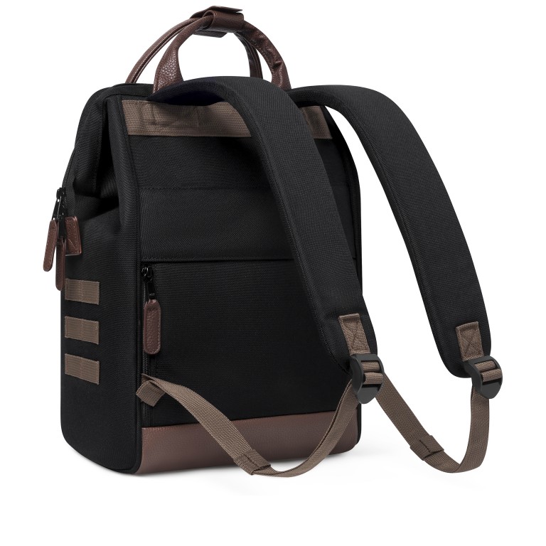 Rucksack Adventurer Medium Managuga mit zwei auswechselbaren Vortaschen Schwarz, Farbe: schwarz, Marke: Cabaia, EAN: 3701328390725, Abmessungen in cm: 27x41x16, Bild 6 von 10