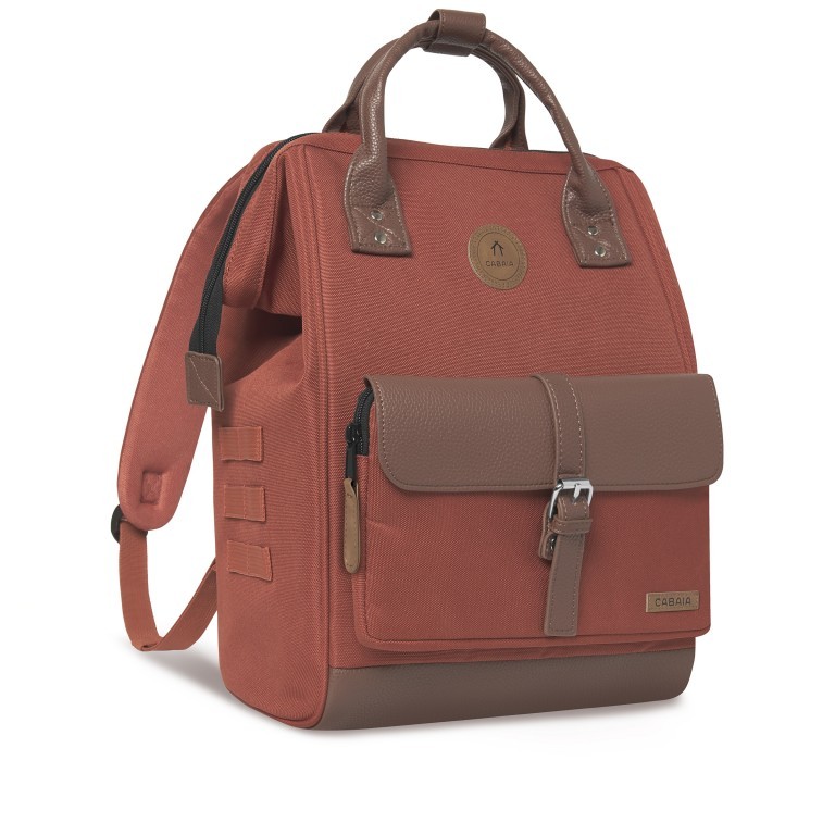 Rucksack Adventurer Medium Sancristobal mit zwei auswechselbaren Vortaschen Rost, Farbe: orange, Marke: Cabaia, EAN: 3701328301639, Abmessungen in cm: 27x41x16, Bild 4 von 10