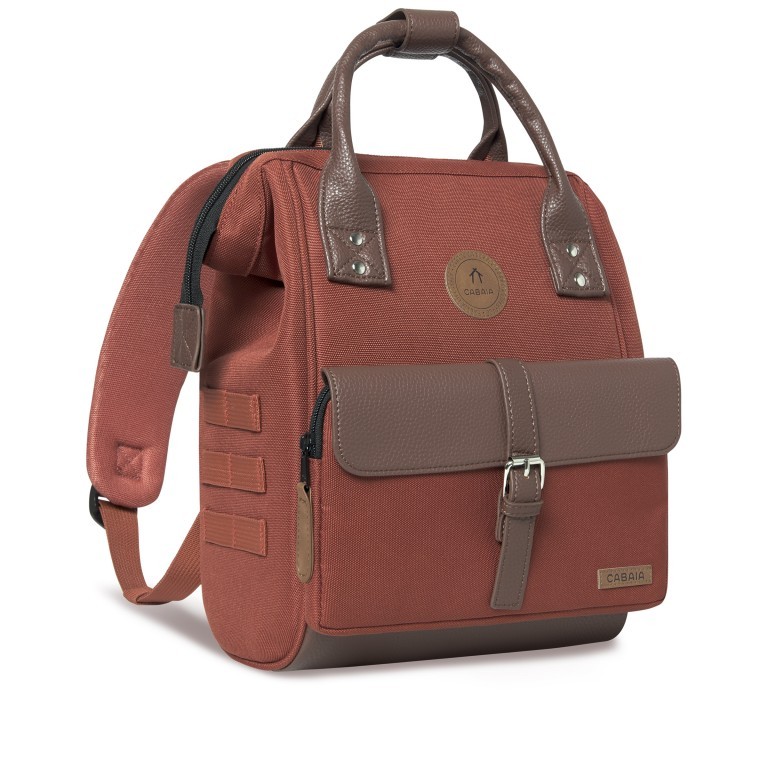 Rucksack Adventurer Small Sancristobal mit zwei auswechselbaren Vortaschen Rost, Farbe: orange, Marke: Cabaia, EAN: 3701328302254, Abmessungen in cm: 23x32x13, Bild 4 von 10