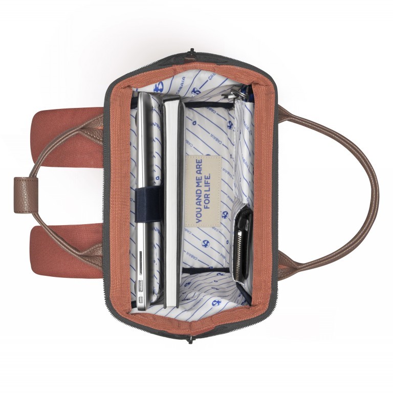 Rucksack Adventurer Small Sancristobal mit zwei auswechselbaren Vortaschen Rost, Farbe: orange, Marke: Cabaia, EAN: 3701328302254, Abmessungen in cm: 23x32x13, Bild 8 von 10