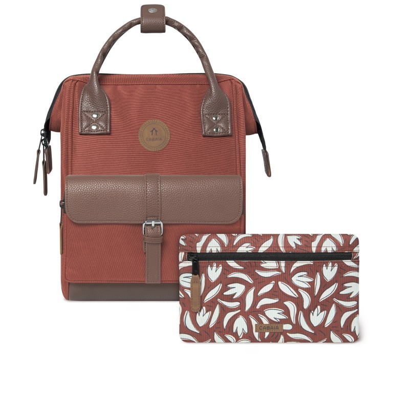 Rucksack Adventurer Small Sancristobal mit zwei auswechselbaren Vortaschen Rost, Farbe: orange, Marke: Cabaia, EAN: 3701328302254, Abmessungen in cm: 23x32x13, Bild 1 von 10