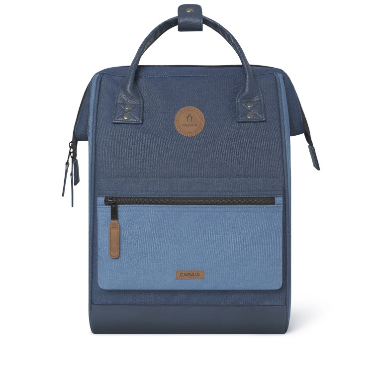 Rucksack Adventurer Medium Sangiljan mit zwei auswechselbaren Vortaschen Hellblau, Farbe: blau/petrol, Marke: Cabaia, EAN: 3701328399872, Abmessungen in cm: 27x41x16, Bild 3 von 12