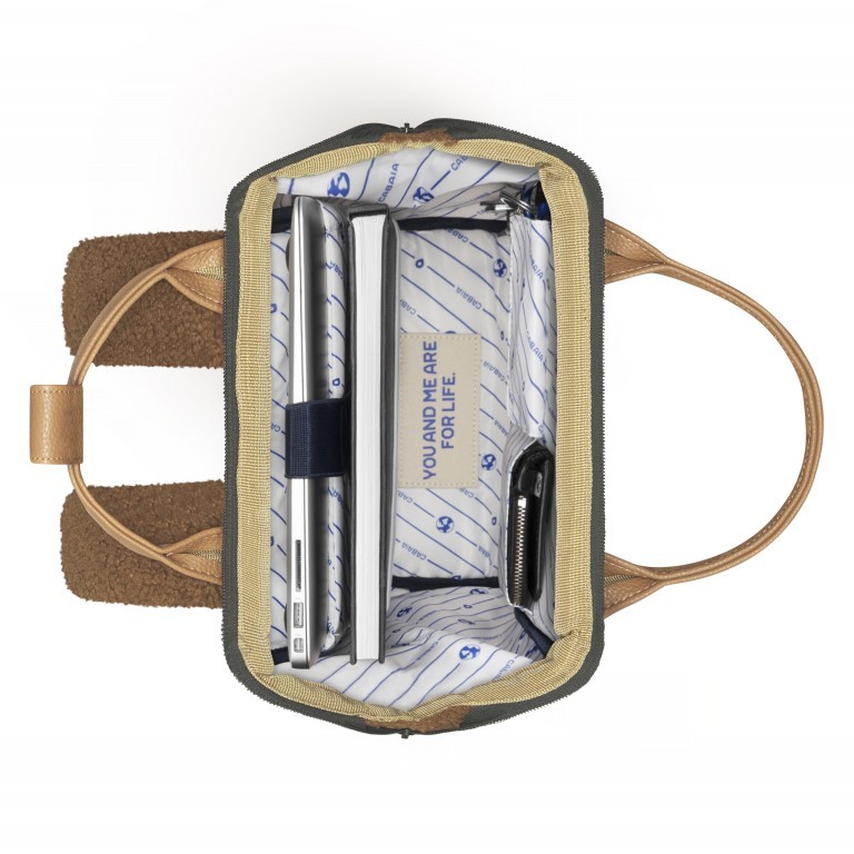 Rucksack Adventurer Small Tucson mit zwei auswechselbaren Vortaschen Hellbraun, Farbe: braun, Marke: Cabaia, EAN: 3701328398882, Abmessungen in cm: 23x32x13, Bild 10 von 12