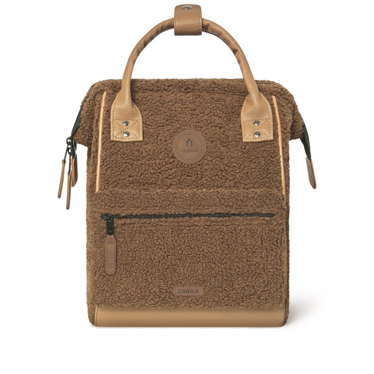 Rucksack Adventurer Small Tucson mit zwei auswechselbaren Vortaschen Hellbraun, Farbe: braun, Marke: Cabaia, EAN: 3701328398882, Abmessungen in cm: 23x32x13, Bild 3 von 12