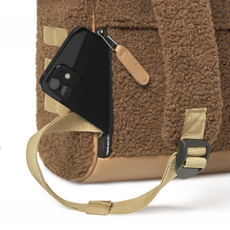 Rucksack Adventurer Small Tucson mit zwei auswechselbaren Vortaschen Hellbraun, Farbe: braun, Marke: Cabaia, EAN: 3701328398882, Abmessungen in cm: 23x32x13, Bild 12 von 12