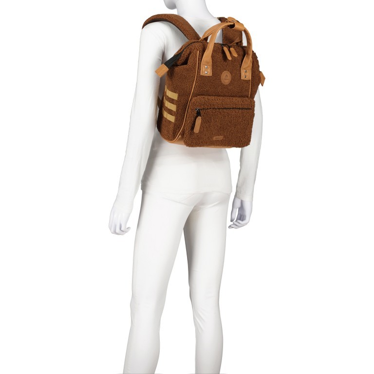 Rucksack Adventurer Small Tucson mit zwei auswechselbaren Vortaschen Hellbraun, Farbe: braun, Marke: Cabaia, EAN: 3701328398882, Abmessungen in cm: 23x32x13, Bild 8 von 12