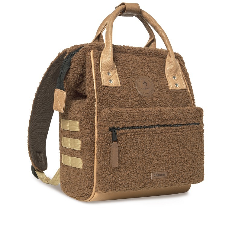 Rucksack Adventurer Small Tucson mit zwei auswechselbaren Vortaschen Hellbraun, Farbe: braun, Marke: Cabaia, EAN: 3701328398882, Abmessungen in cm: 23x32x13, Bild 4 von 12