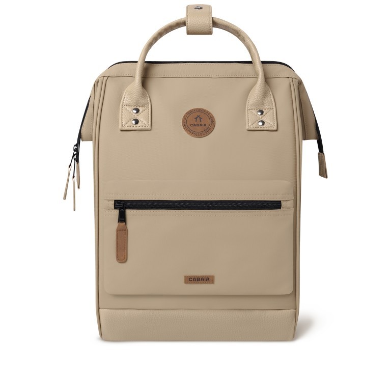 Rucksack Adventurer Medium Fortaleza mit zwei auswechselbaren Vortaschen Beige, Farbe: beige, Marke: Cabaia, EAN: 3701328376514, Abmessungen in cm: 27x41x16, Bild 3 von 14
