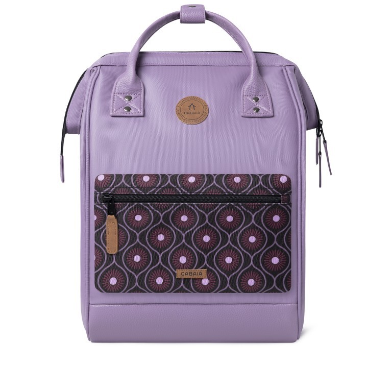 Rucksack Adventurer Medium Parme mit zwei auswechselbaren Vortaschen Lavendel, Farbe: flieder/lila, Marke: Cabaia, EAN: 3701328376415, Abmessungen in cm: 27x41x16, Bild 2 von 14