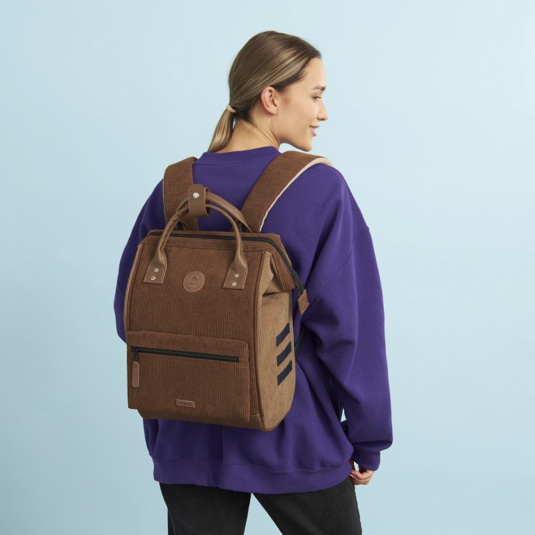 Rucksack Adventurer Medium Canton mit zwei auswechselbaren Vortaschen Hellbraun, Farbe: braun, Marke: Cabaia, EAN: 3701328375098, Abmessungen in cm: 27x41x16, Bild 7 von 10