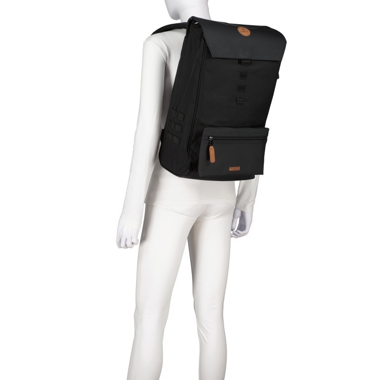 Rucksack City Medium Erevan mit zwei auswechselbaren Vortaschen Schwarz, Farbe: schwarz, Marke: Cabaia, EAN: 3701328372554, Abmessungen in cm: 27x43x16, Bild 7 von 8