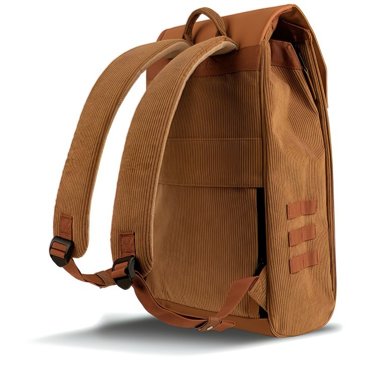 Rucksack City Medium Leeds mit zwei auswechselbaren Vortaschen Camel, Farbe: cognac, Marke: Cabaia, EAN: 3701328377177, Abmessungen in cm: 27x43x16, Bild 5 von 8