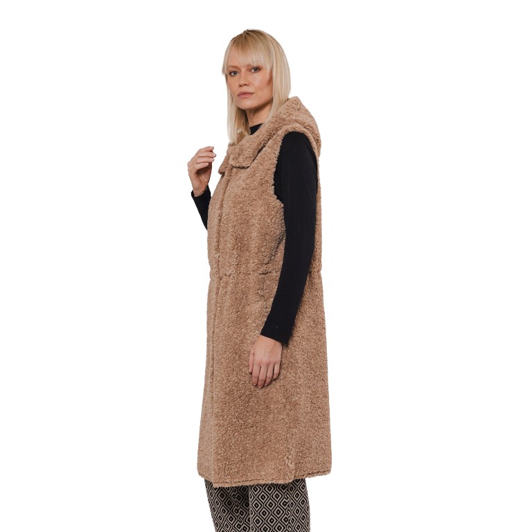Teddyfell-Weste Ginny mit Wendefunktion Größe 40 Sand, Farbe: beige, Marke: Rino & Pelle, EAN: 8720529377934, Bild 2 von 3