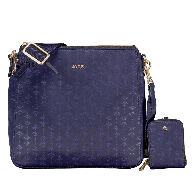Umhängetasche Collana Tessuto Jasmina MVZ Dark Blue, Farbe: blau/petrol, Marke: Joop!, EAN: 4048835220923, Abmessungen in cm: 27x25x6.3, Bild 1 von 6